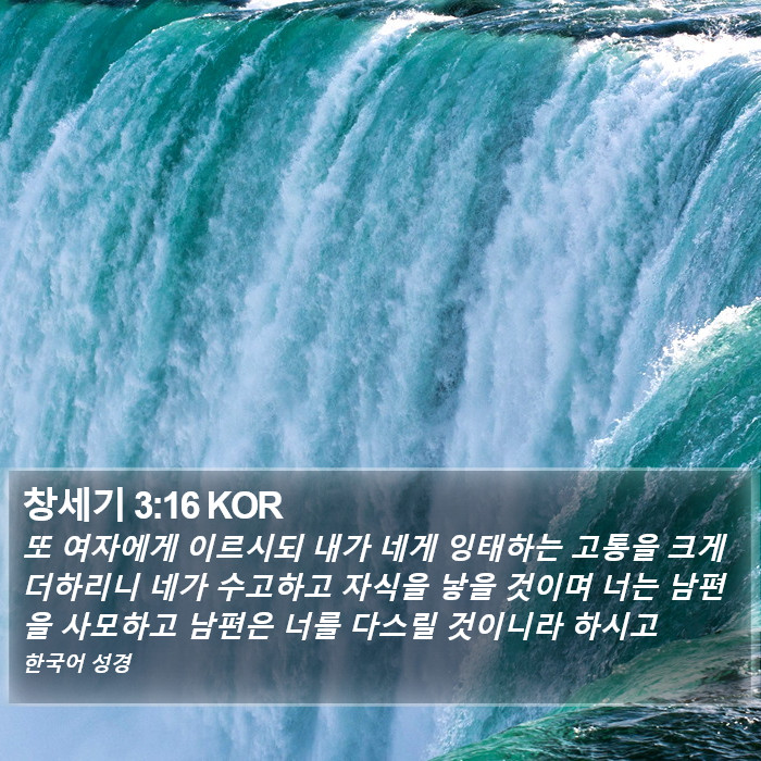 창세기 3:16 KOR Bible Study