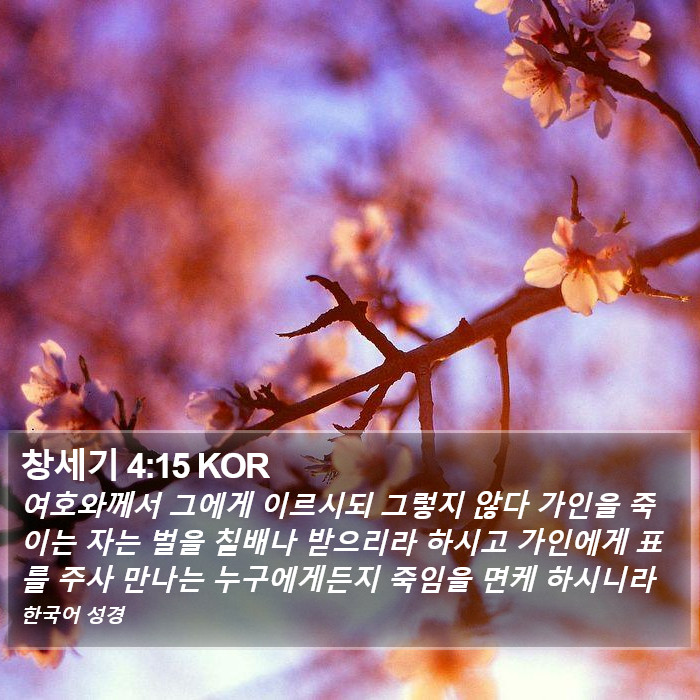 창세기 4:15 KOR Bible Study