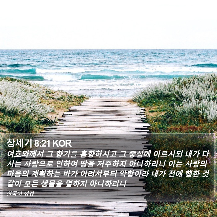 창세기 8:21 KOR Bible Study