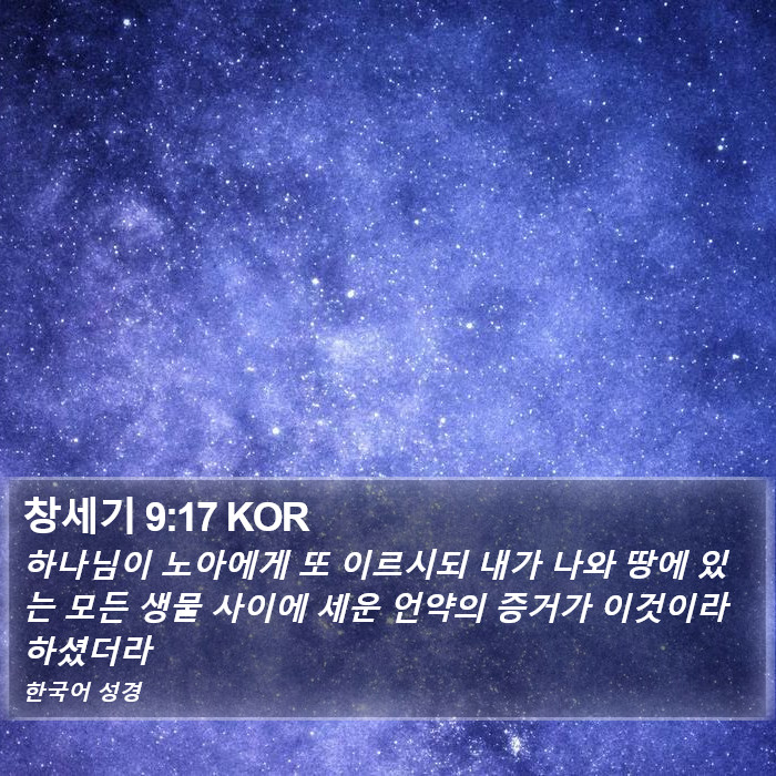 창세기 9:17 KOR Bible Study