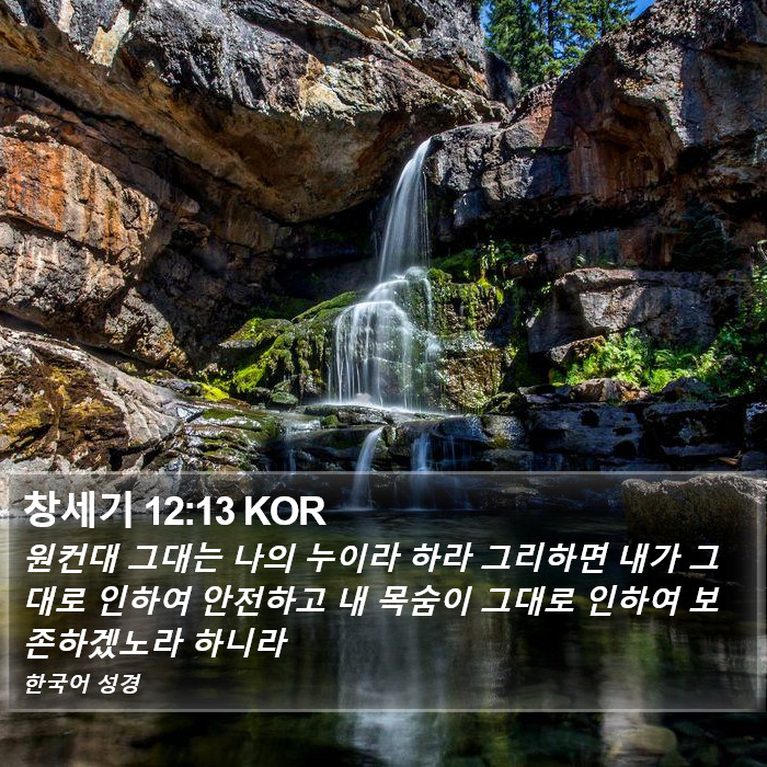 창세기 12:13 KOR Bible Study