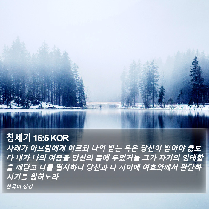 창세기 16:5 KOR Bible Study