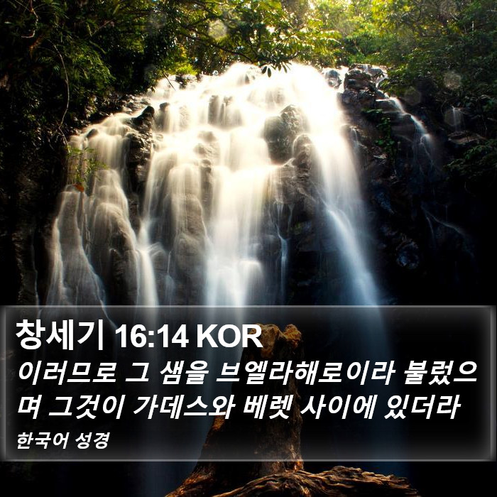 창세기 16:14 KOR Bible Study