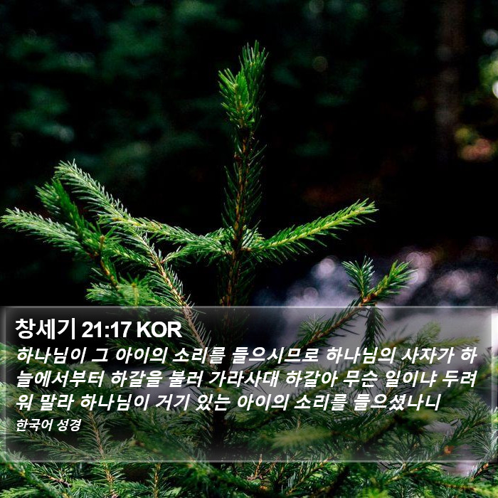 창세기 21:17 KOR Bible Study