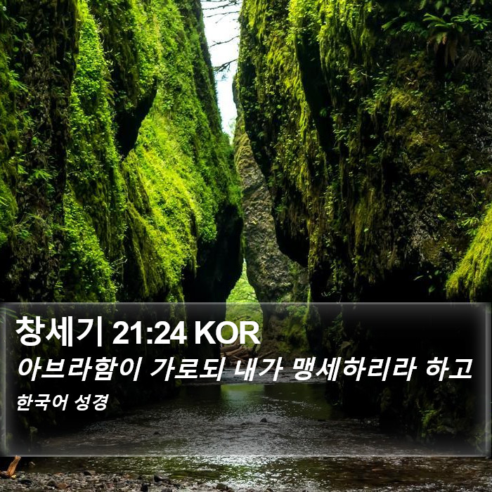창세기 21:24 KOR Bible Study