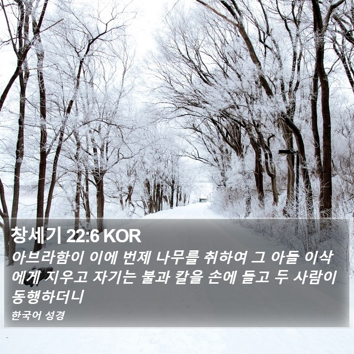 창세기 22:6 KOR Bible Study