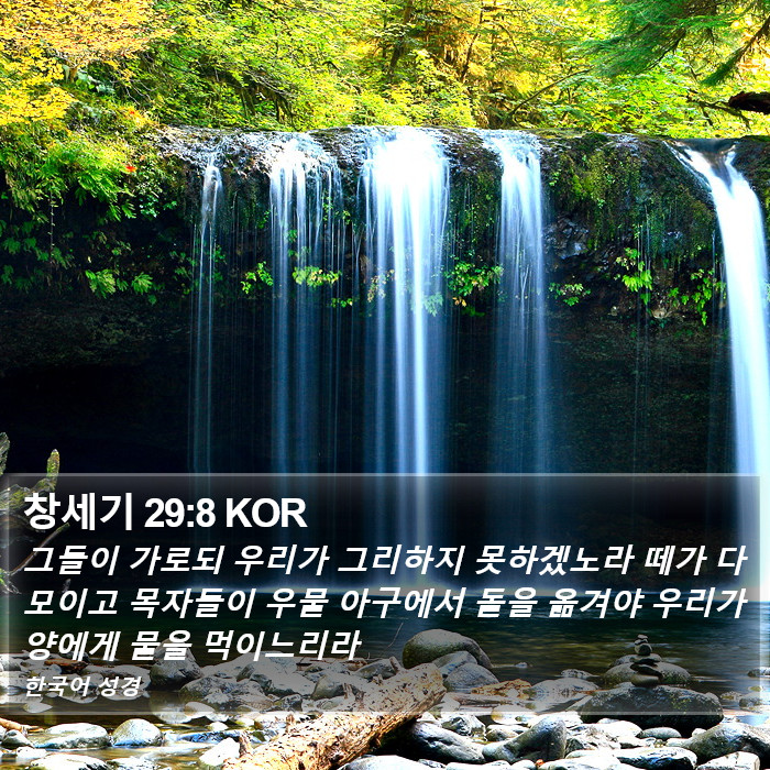 창세기 29:8 KOR Bible Study