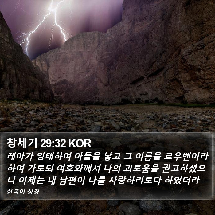 창세기 29:32 KOR Bible Study