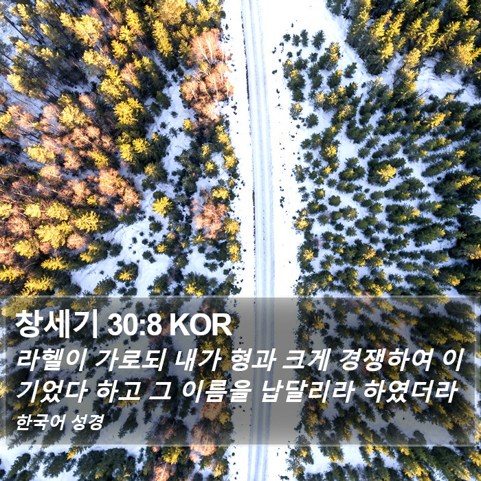 창세기 30:8 KOR Bible Study