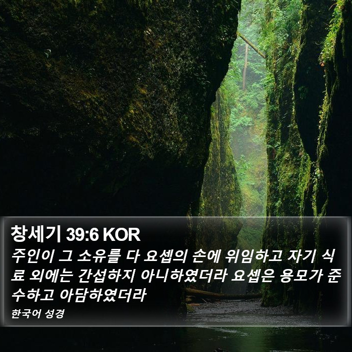 창세기 39:6 KOR Bible Study