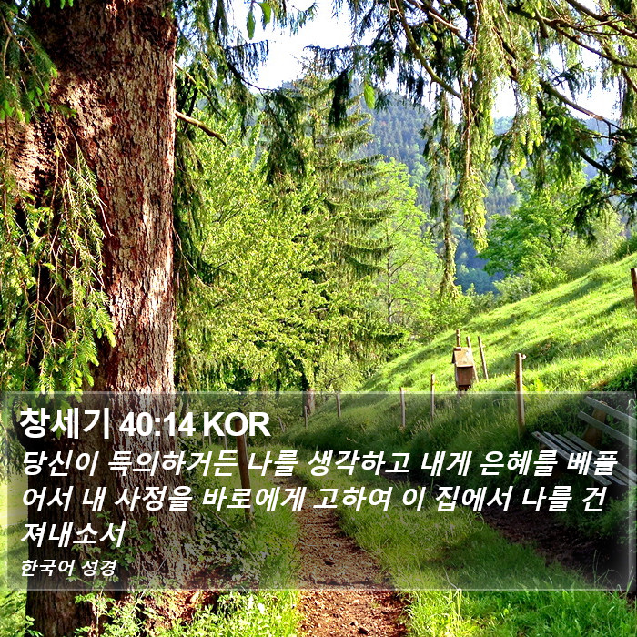 창세기 40:14 KOR Bible Study
