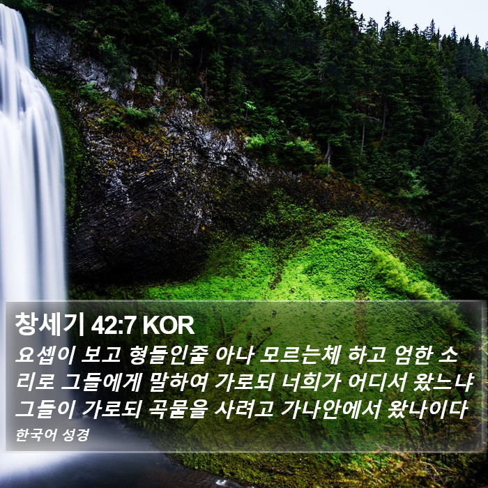 창세기 42:7 KOR Bible Study