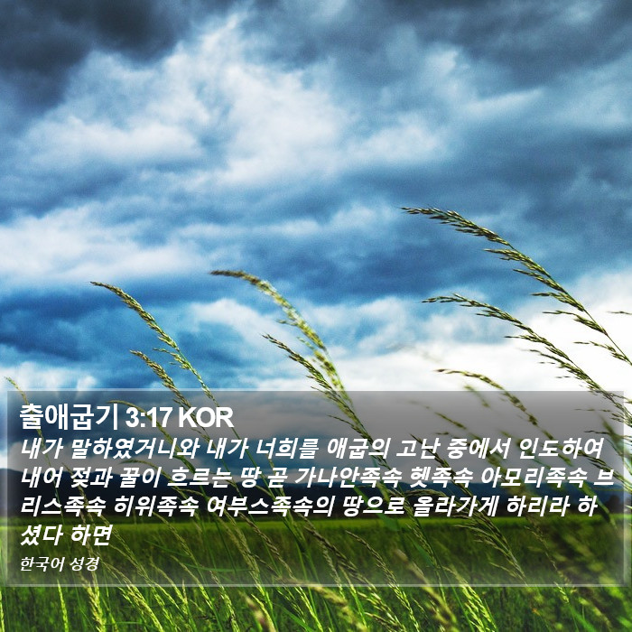 출애굽기 3:17 KOR Bible Study