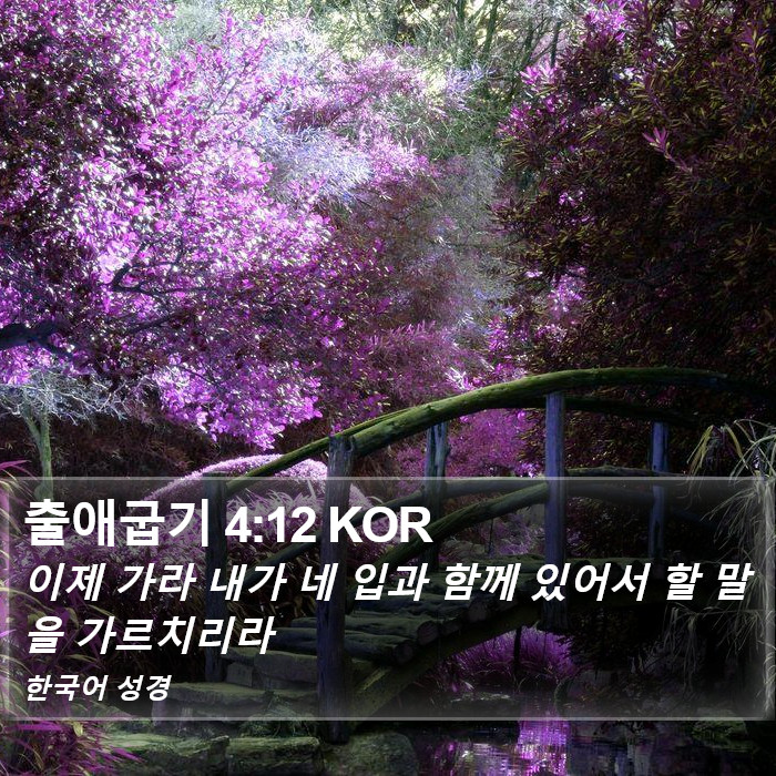 출애굽기 4:12 KOR Bible Study