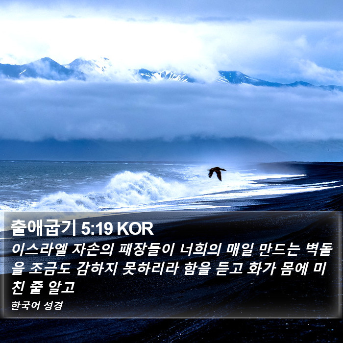 출애굽기 5:19 KOR Bible Study