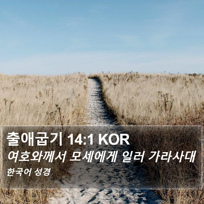 출애굽기 14:1 KOR Bible Study