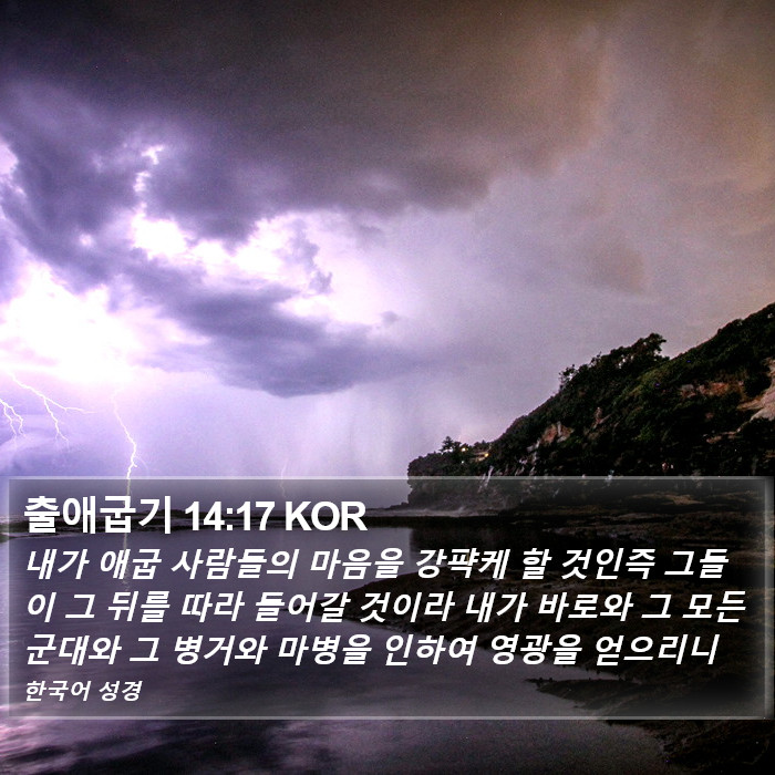 출애굽기 14:17 KOR Bible Study