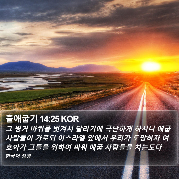 출애굽기 14:25 KOR Bible Study