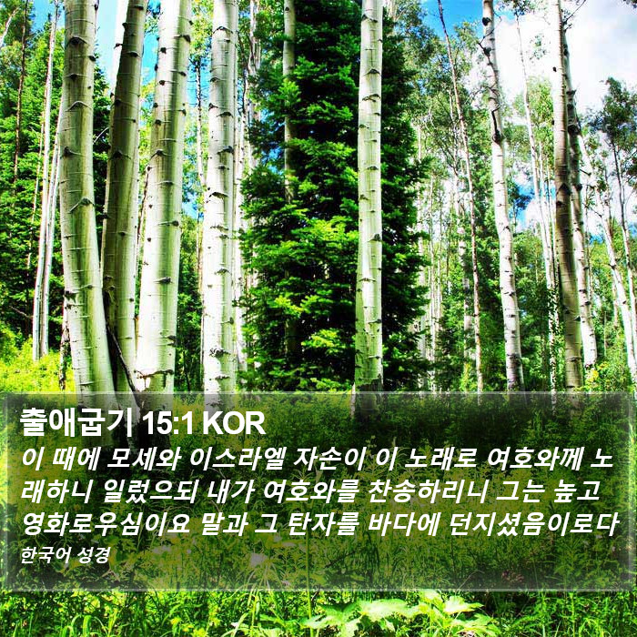 출애굽기 15:1 KOR Bible Study