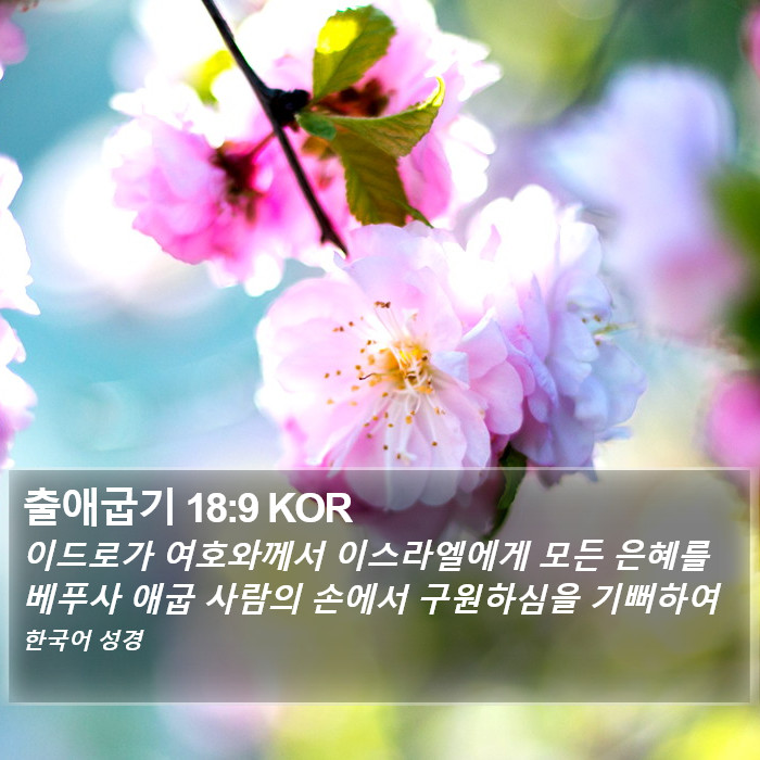 출애굽기 18:9 KOR Bible Study