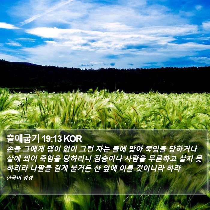 출애굽기 19:13 KOR Bible Study