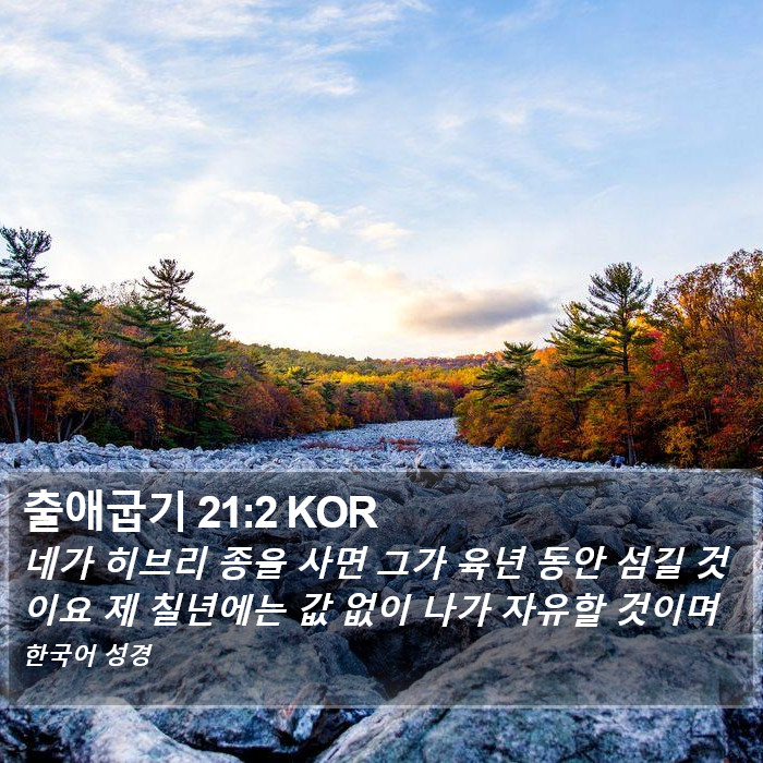 출애굽기 21:2 KOR Bible Study