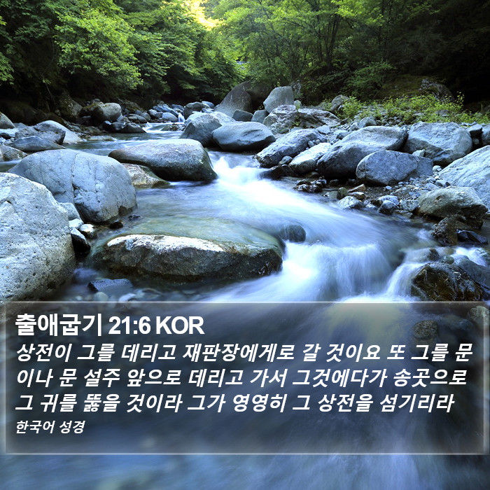 출애굽기 21:6 KOR Bible Study