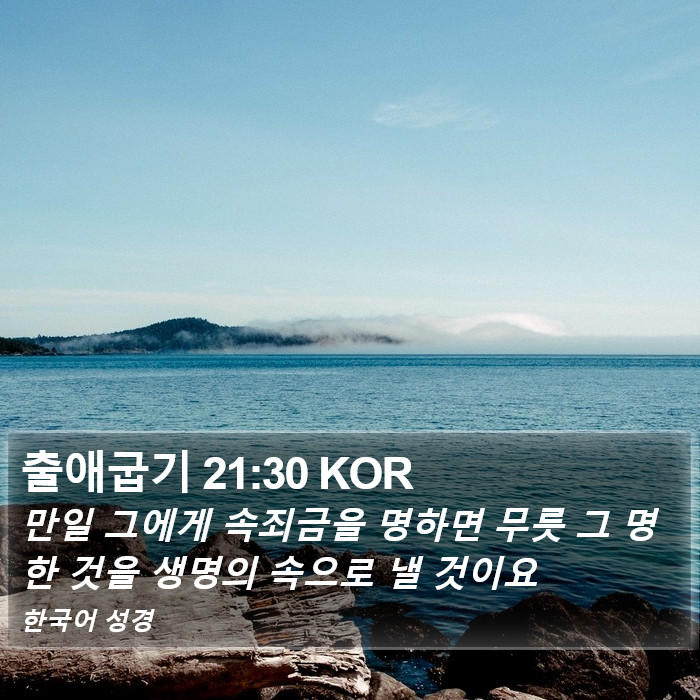 출애굽기 21:30 KOR Bible Study