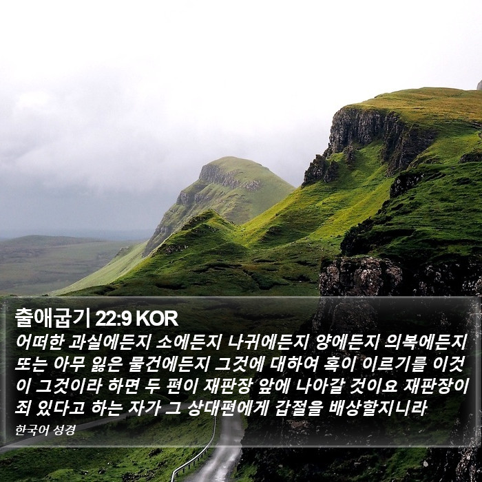 출애굽기 22:9 KOR Bible Study