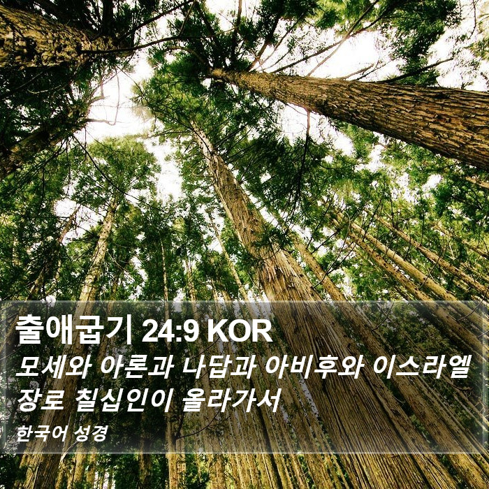 출애굽기 24:9 KOR Bible Study