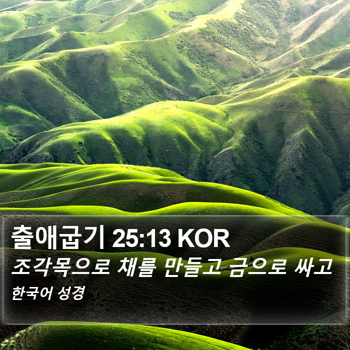 출애굽기 25:13 KOR Bible Study