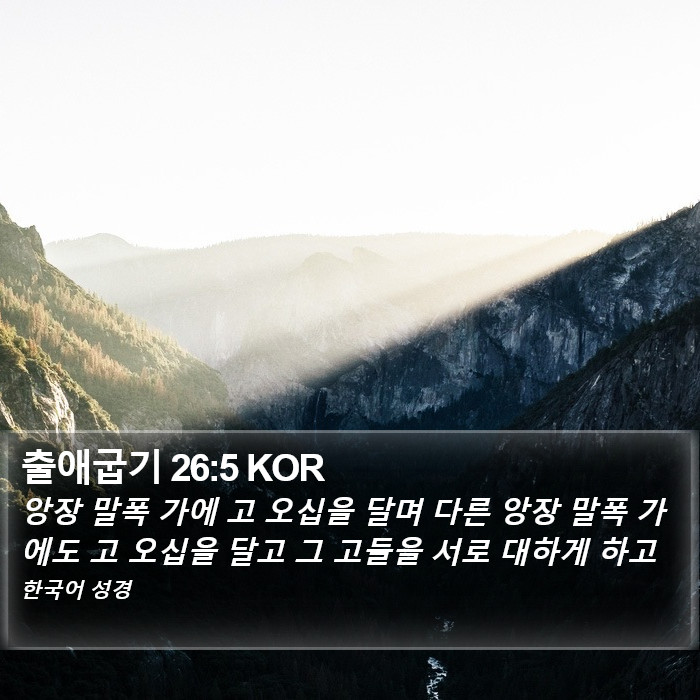 출애굽기 26:5 KOR Bible Study