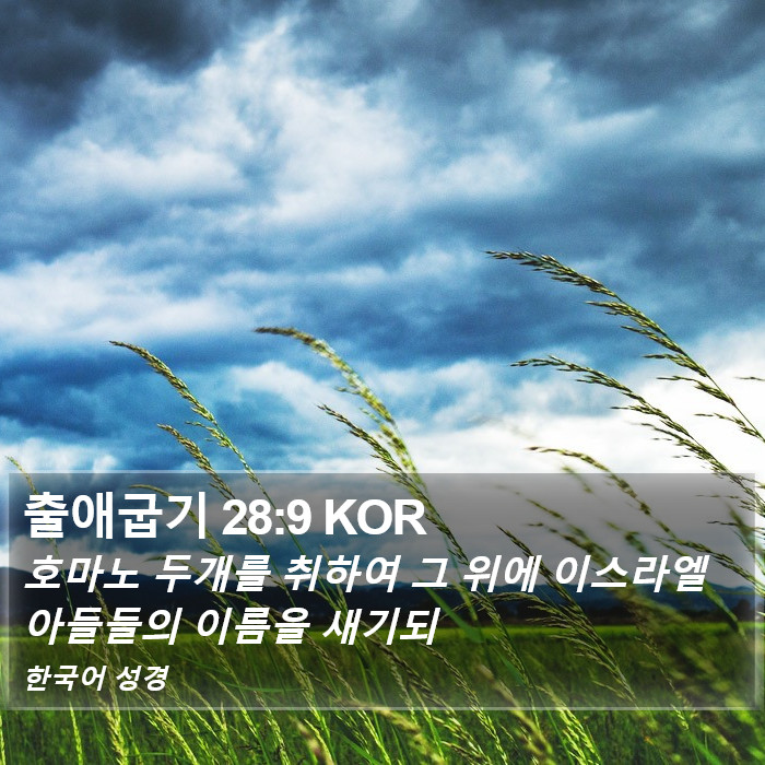 출애굽기 28:9 KOR Bible Study