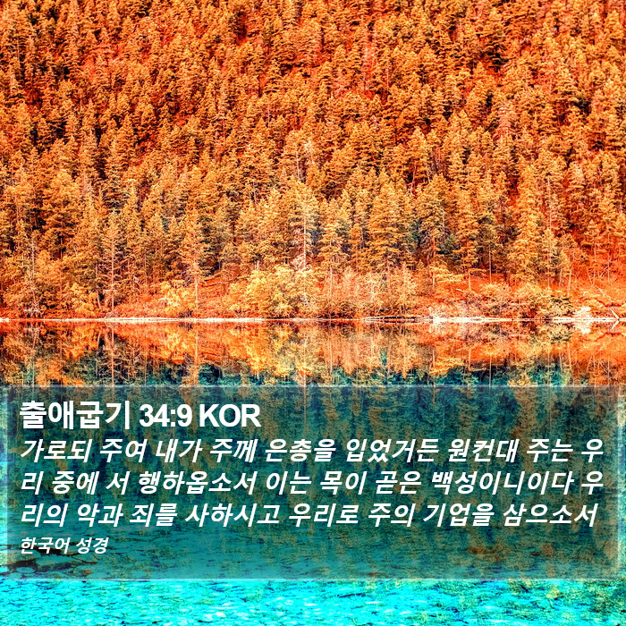 출애굽기 34:9 KOR Bible Study