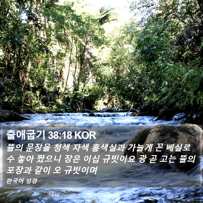 출애굽기 38:18 KOR Bible Study