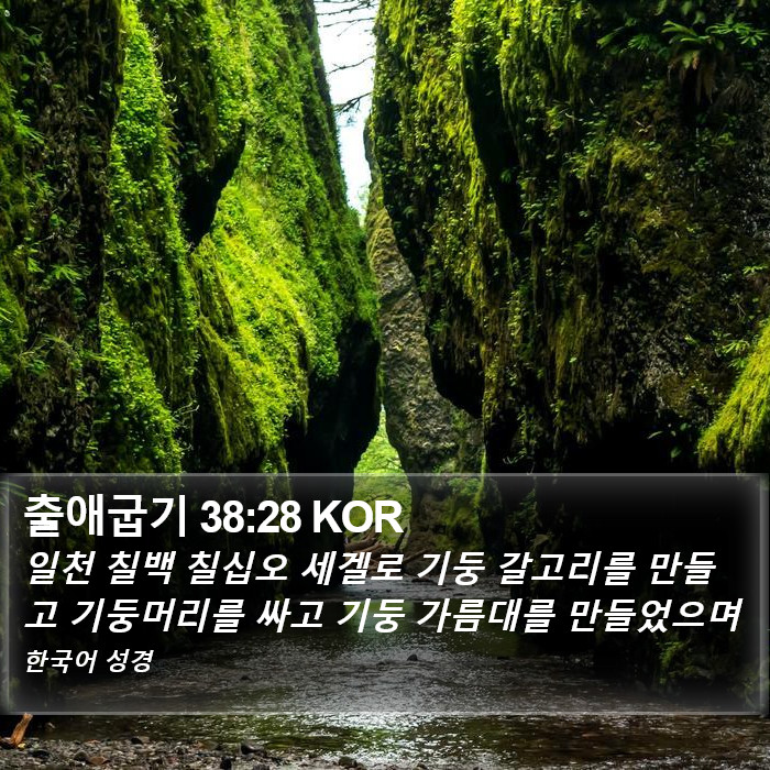 출애굽기 38:28 KOR Bible Study