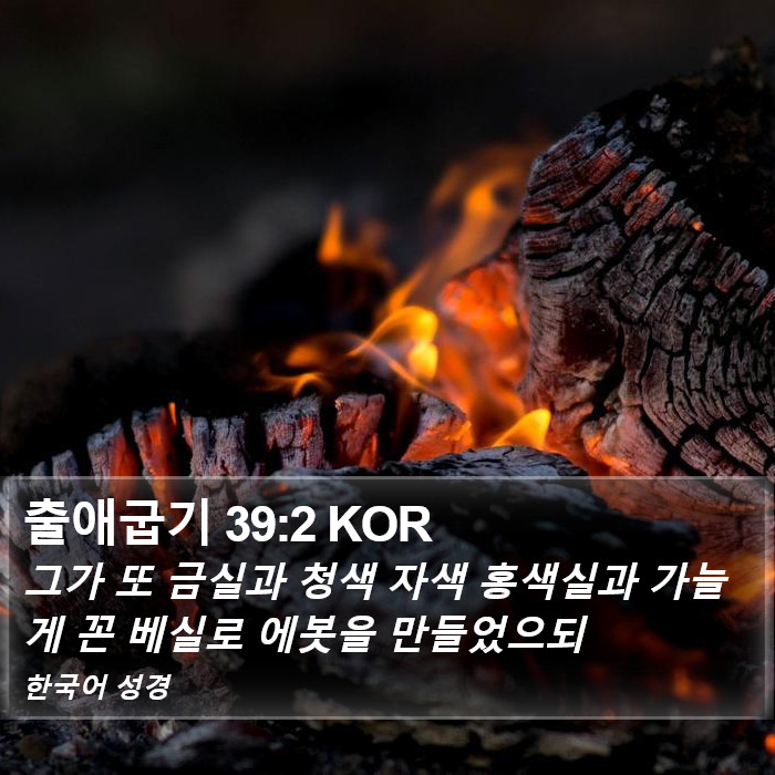 출애굽기 39:2 KOR Bible Study