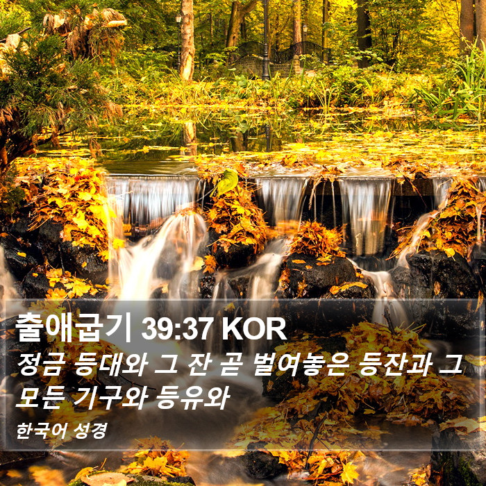 출애굽기 39:37 KOR Bible Study