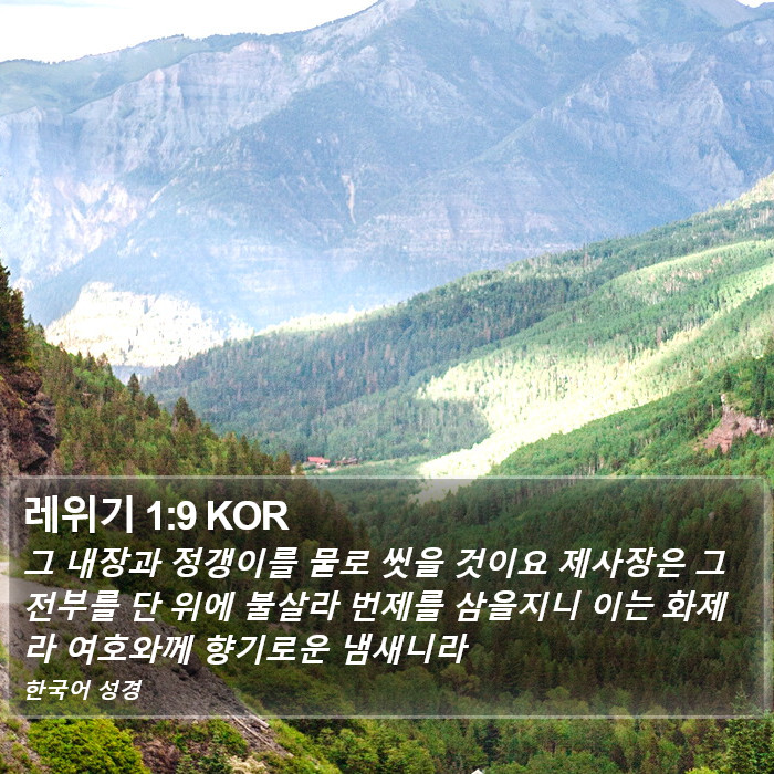 레위기 1:9 KOR Bible Study