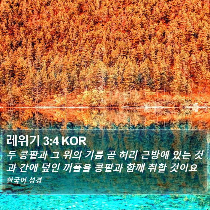 레위기 3:4 KOR Bible Study