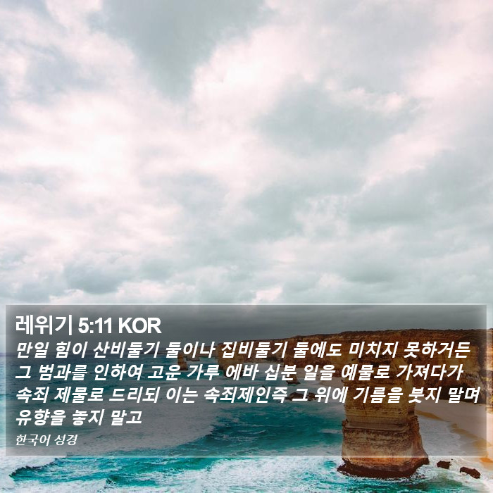 레위기 5:11 KOR Bible Study
