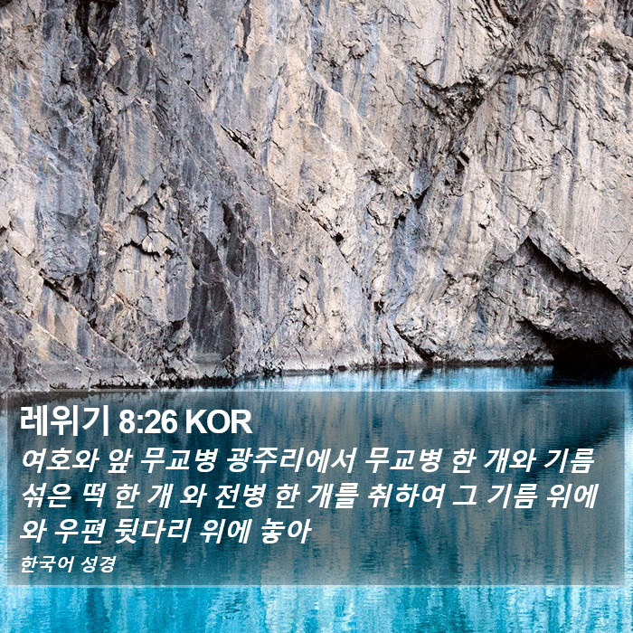 레위기 8:26 KOR Bible Study