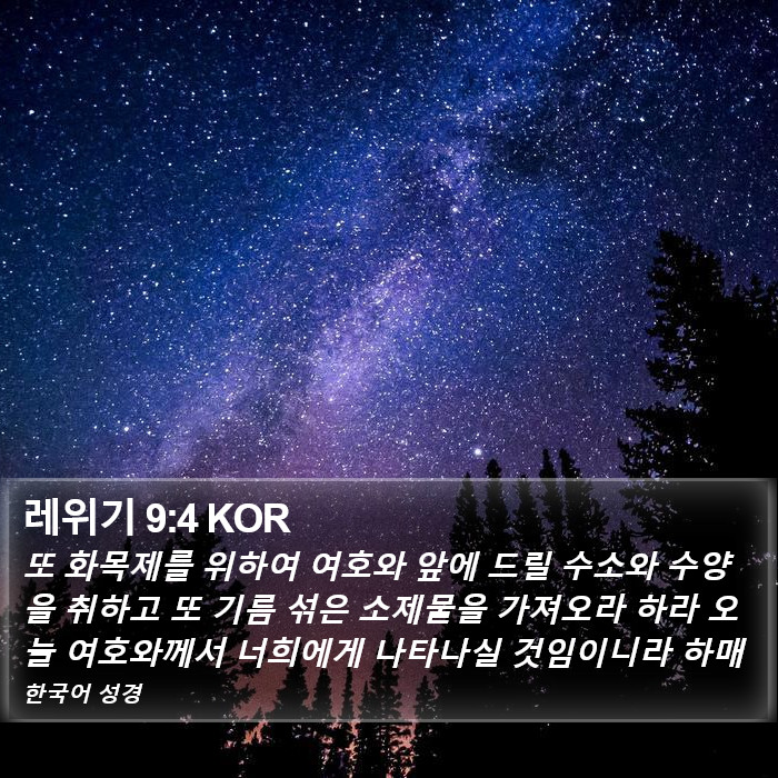 레위기 9:4 KOR Bible Study