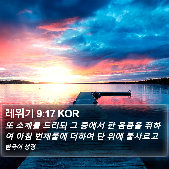 레위기 9:17 KOR Bible Study