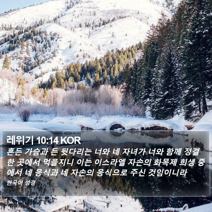 레위기 10:14 KOR Bible Study