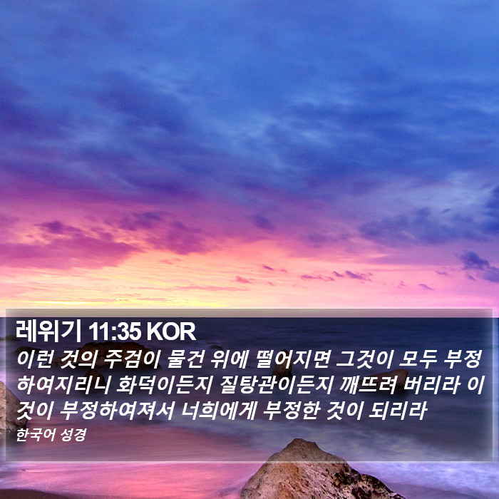 레위기 11:35 KOR Bible Study