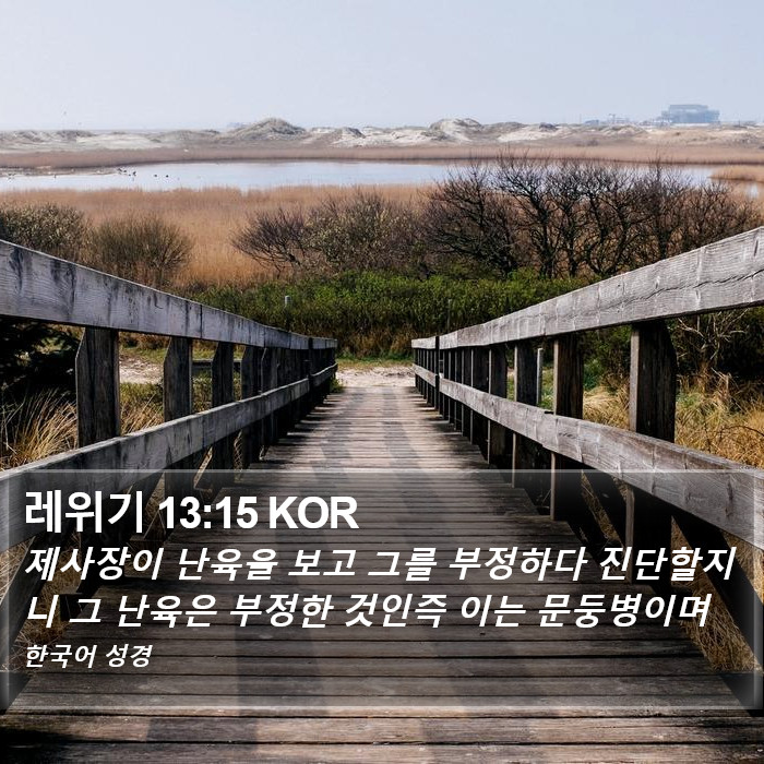 레위기 13:15 KOR Bible Study