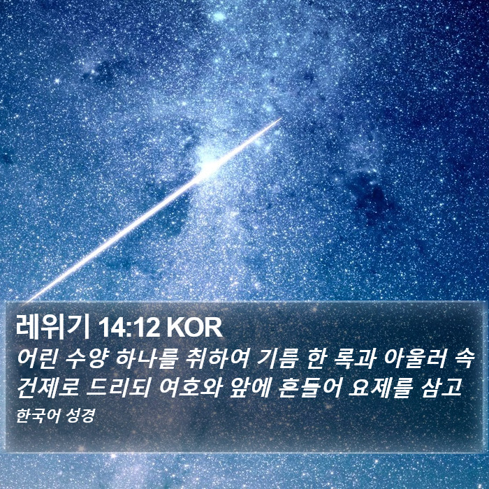 레위기 14:12 KOR Bible Study