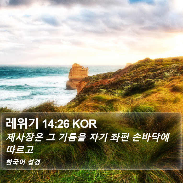 레위기 14:26 KOR Bible Study