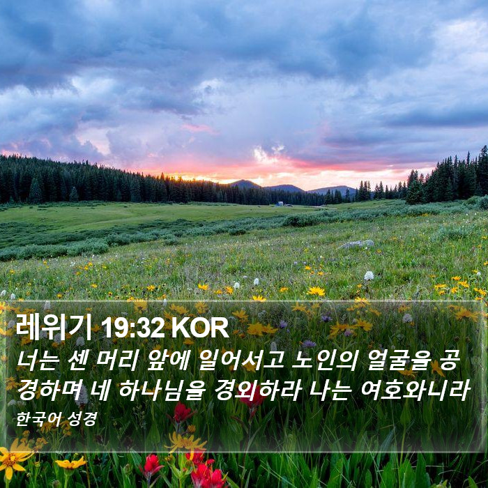 레위기 19:32 KOR Bible Study